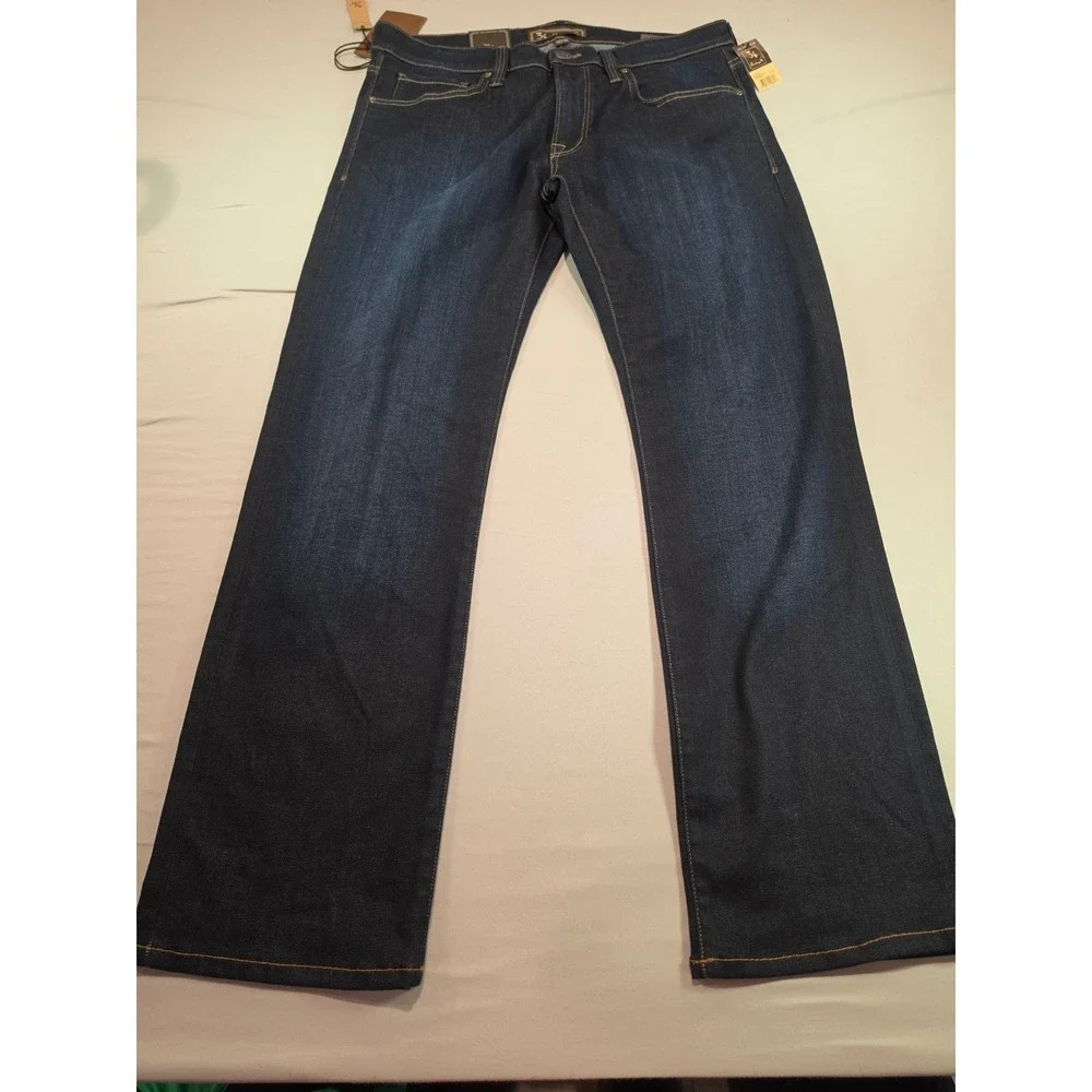 34 Heritage Courage Straight Leg Jeans Mens 32x32 Midnight Tencel 0031015227